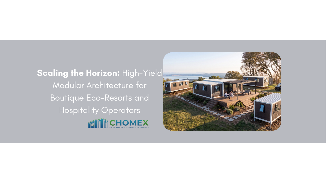 Scaling the Horizon: High-Yield Modular Architecture for Boutique Eco-Resorts and Hospitality Operators