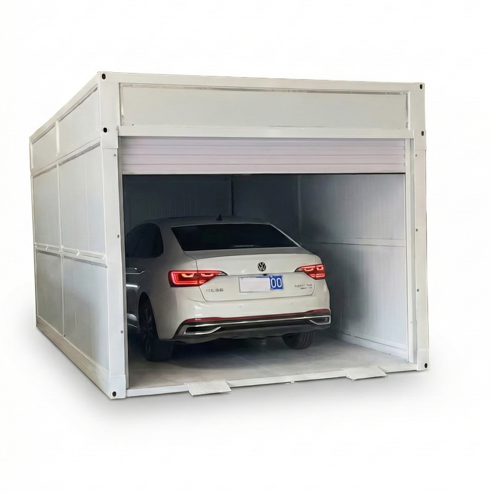 Garage Moduler Folding Modular Garage – Heavy-Duty Galvanized Steel Structure – CHOMEX ...